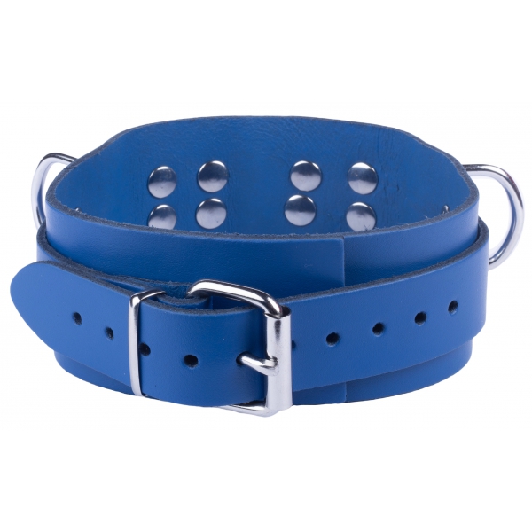 Lederhalsband Ultra Blau