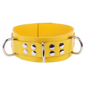 Ultra Yellow Leather Necklace