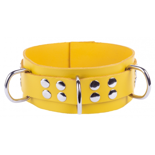 Ultra Yellow Leather Necklace