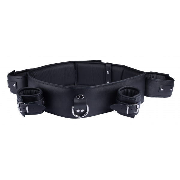 Leather arm/wrist and chest restraints