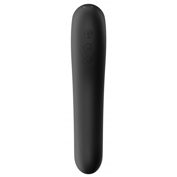 Dual Kiss Satisfyer Clitoral Stimulator Black