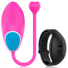 Wireless Vibrating Egg Watch 7.5 x 3.5cm Pink