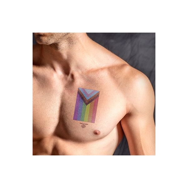 Ephemeral tattoo PRIDE FLAG 10 x 10cm