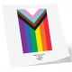 PRIDE FLAG tatuagem efémera 10 x 10cm