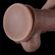 11.5'' Dual Layered Platinum Silicone Cock