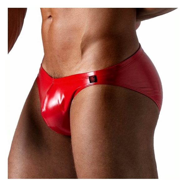 Red VINYL Bikini