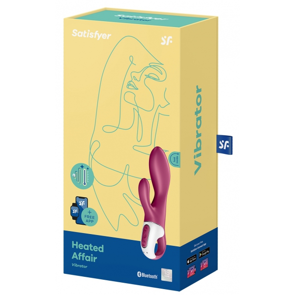 Vibro Rabbit Connected Heated Affair Satisfyer 20cm Viola