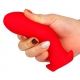 Silicone plug Saurus Egg S 10 x 4.5cm Red