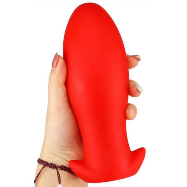 Silicone plug Saurus Egg S 10 x 4.5cm Red