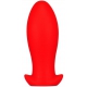 Plug en silicone SAURUS EGG XL 16.5 x 7.3cm Rouge