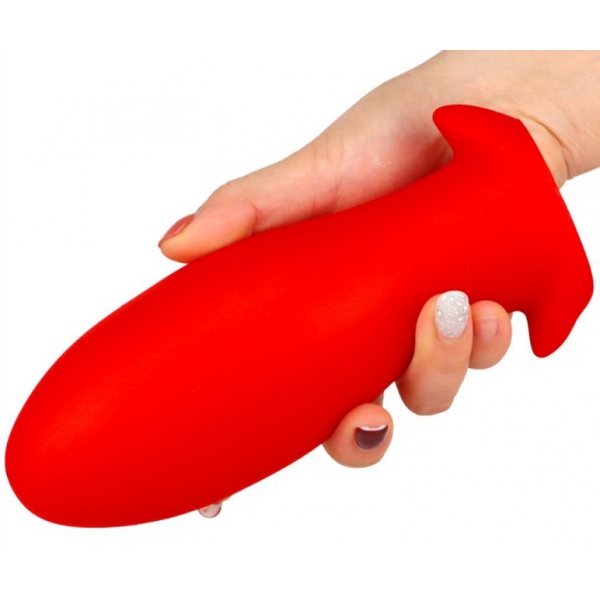 Plug silicone Saurus Egg XXL 18.5 x 8.3cm Rouge