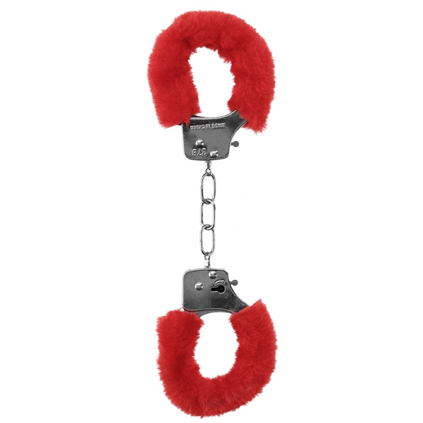 Pleasure Furry Red Handcuffs