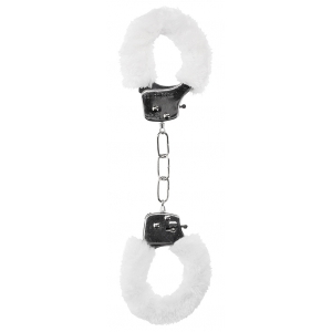 Ouch! Pleasure Furry White Handcuffs