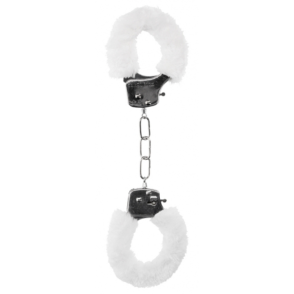 Pleasure Furry Handcuffs Branco