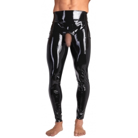 Latex long johns with penis opening