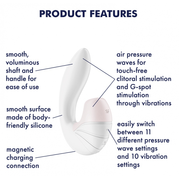 Supernova Satisfyer Estimulador de Clítoris Blanco