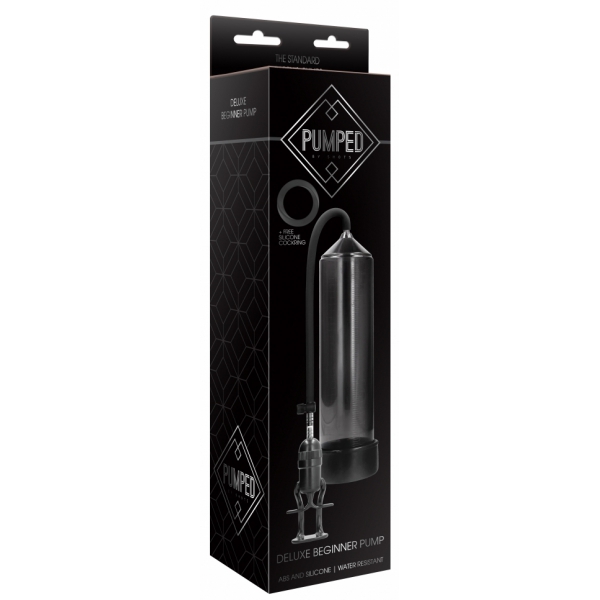 Deluxe Beginner Penis Pump 23 x 5.5cm Black