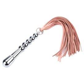 Metal Handle With Leather Whip Rose