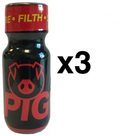 UK Leather Cleaner  PIG RED 25ml x3