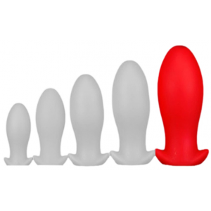 EggPlay Plug silicone Saurus Egg XXL 18.5 x 8.3cm Rouge