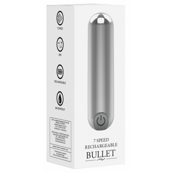 Mini Vibro Bullet Up 7.7 x 2cm Silver