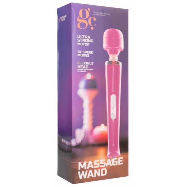 Mega Wand Stimulator 32cm - Head 6cm Pink