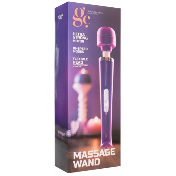 Mega Wand 32cm - Cabeza 6cm Morado