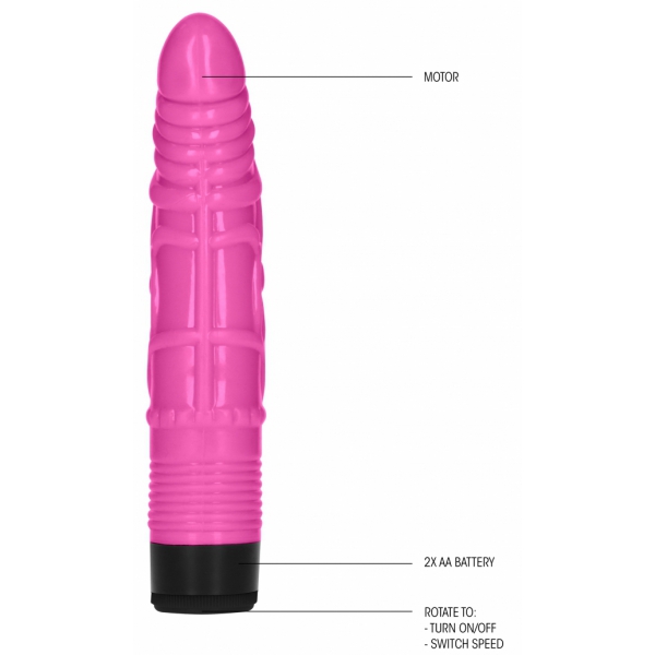 Vibrierender Dildo-Dildo Vibe Slight 16 x 3.8cm Pink