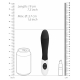 Ribbed Vibrator 12 x 3.7cm Black