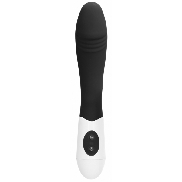 Vibrador acanalado 12 x 3,7cm Negro