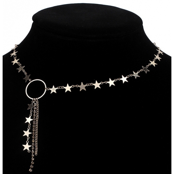 Collar de oro de estrellas cubanas