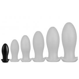 EggPlay Tappo in silicone Saurus Egg S 10 x 4,5 cm Nero