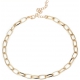 Gold Hollow Ring Necklace