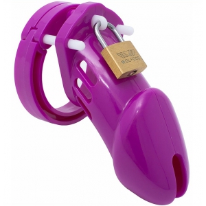 FUKR CB-6000 Silicone Male Chastity Cage PURPLE