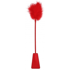 Plumero Ouch Whip and Feather 43cm Rojo