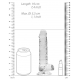 Dildo Crystal Clear 14 x 3,5 cm trasparente