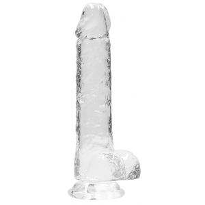 Real Rock Crystal Dildo Crystal Clear 16 x 4cm Transparent