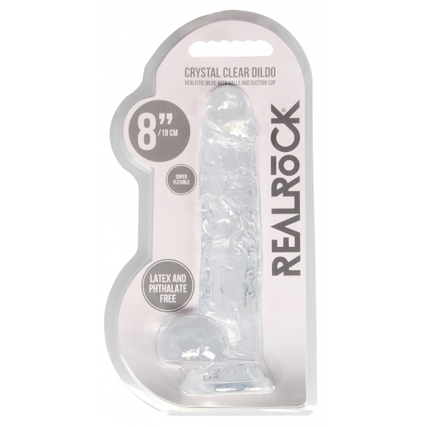 Consolador Crystal Clear 16 x 4cm Transparente