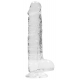 Dildo Crystal Clear 16 x 4cm Transparente