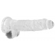 Crystal Clear Dildo 16 x 4cm Transparent