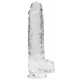 Dildo Crystal Clear 19 x 4,5cm Transparente