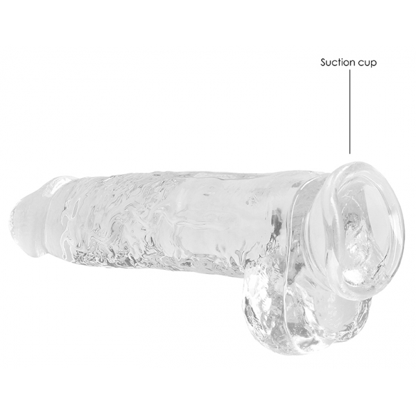 Dildo Crystal Clear 19 x 4,5cm Transparente