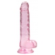 Dildo Crystal Clear 14 x 3.5cm Pink