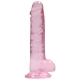 Dildo Crystal Clear 14 x 3.5cm Pink