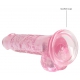 Kristalheldere Dildo 14 x 3.5cm Roze