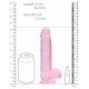 Crystal Clear Dildo 16 x 4cm Pink