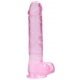 Crystal Clear Dildo 19 x 4.5cm Pink