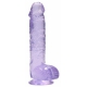 Dildo trasparente 12 x 3 cm viola