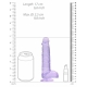 Dildo Crystal Clear 12 x 3cm Violett