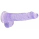 Dildo trasparente 12 x 3 cm viola